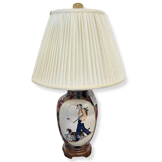 VTG Hunting Scene Lamp