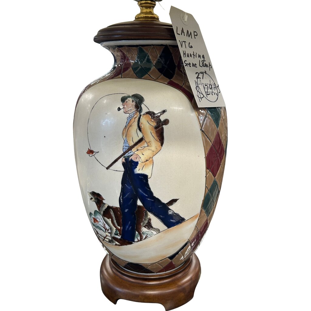 VTG Hunting Scene Lamp