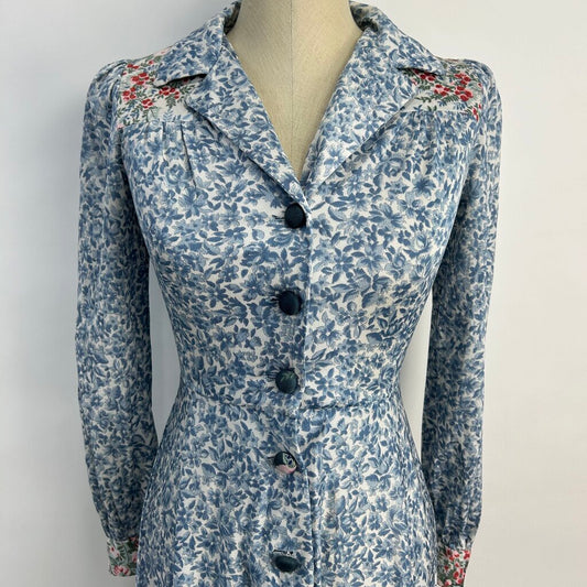 California Holiday L/s Floral Dress