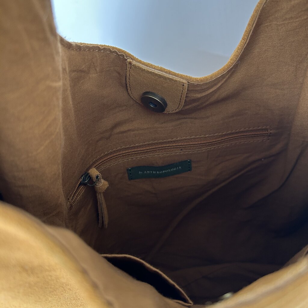 Anthropologie Suede Shoulder Bag