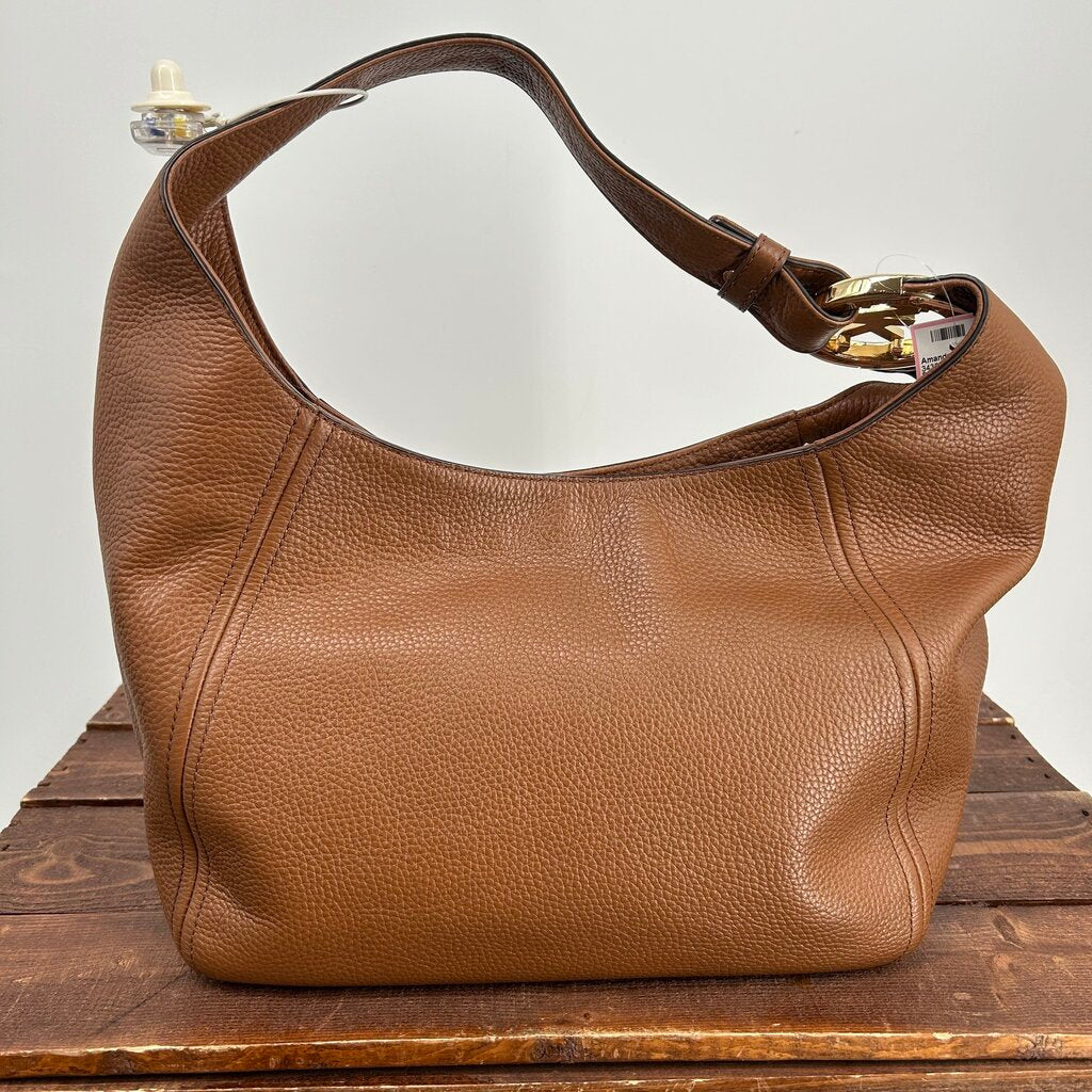 MK Leather Shoulder Bag
