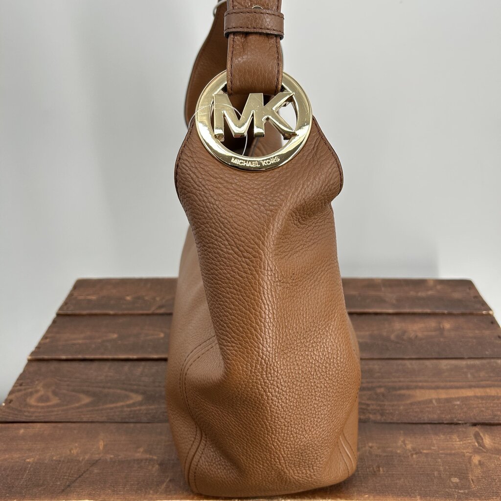 MK Leather Shoulder Bag