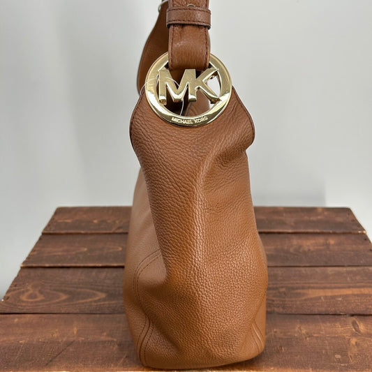 MK Leather Shoulder Bag