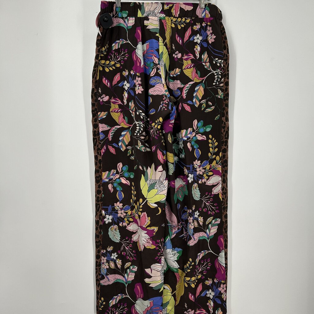 Johnny Was Floral Silk Pants