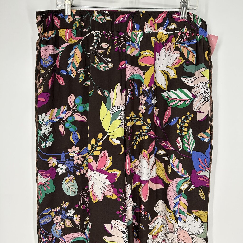 Johnny Was Floral Silk Pants