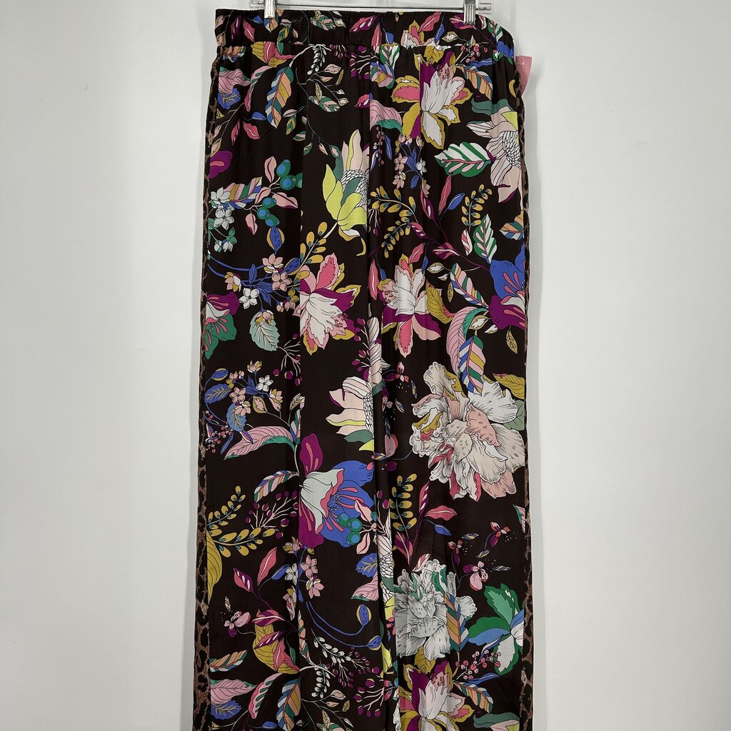 Johnny Was Floral Silk Pants