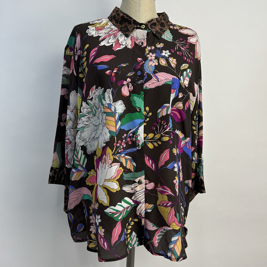 Johnny Was L/s Silk Shirt