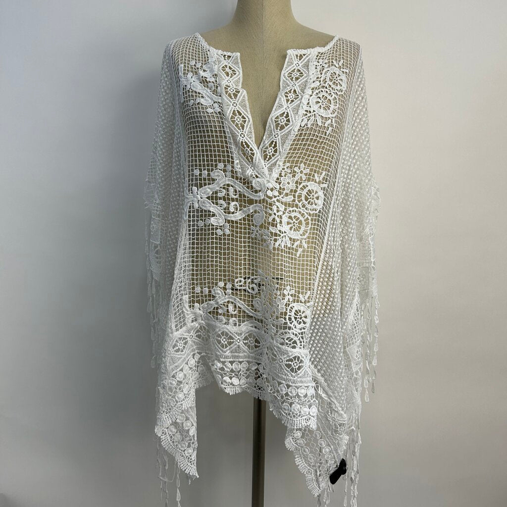 Chicos Crochet Poncho