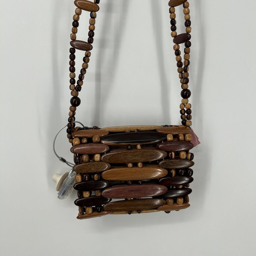 Wood Bead Crossbody