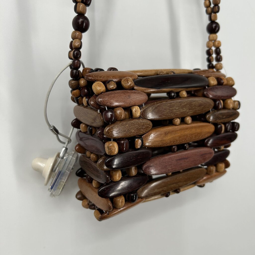 Wood Bead Crossbody
