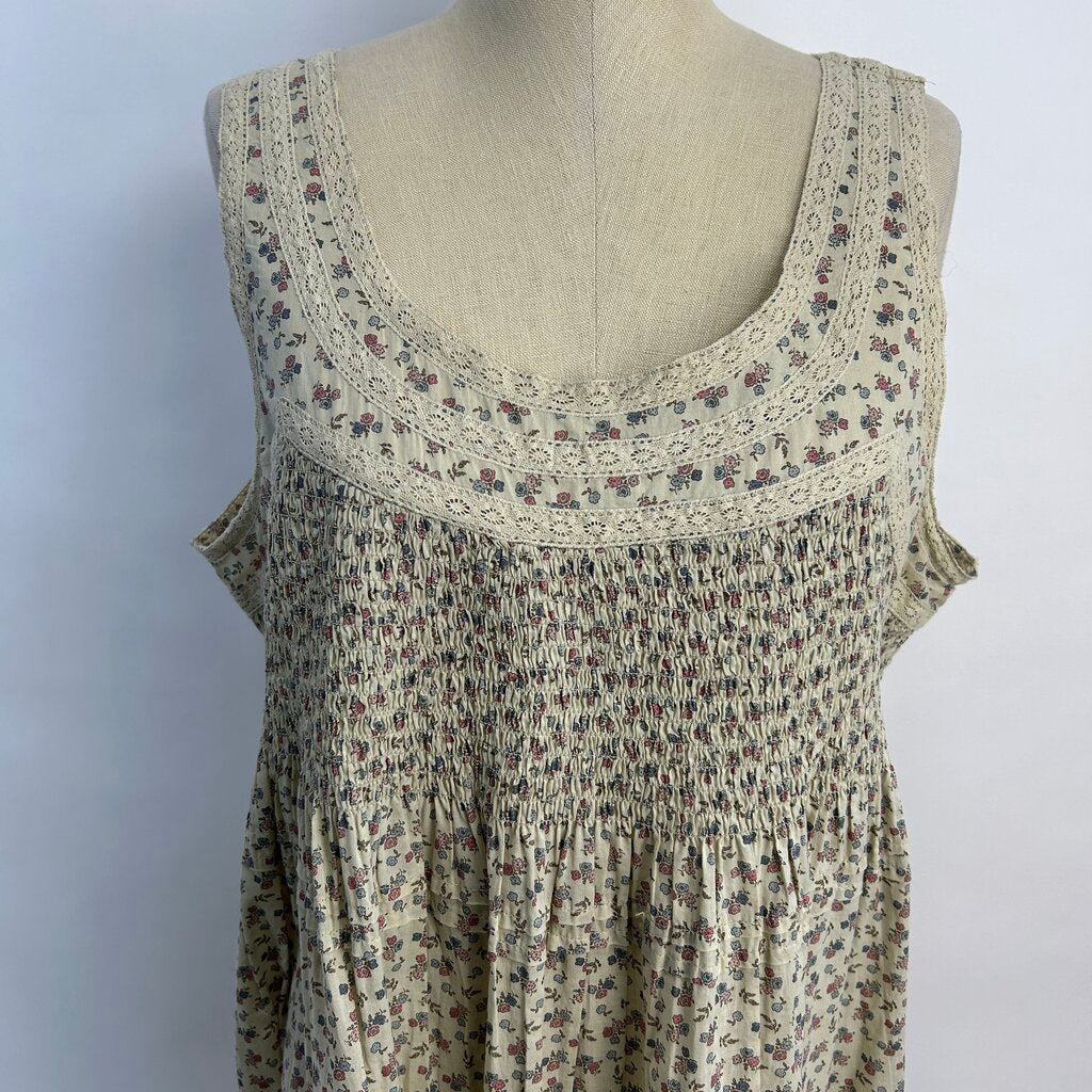 Lucky Brand Slvls Floral Dress