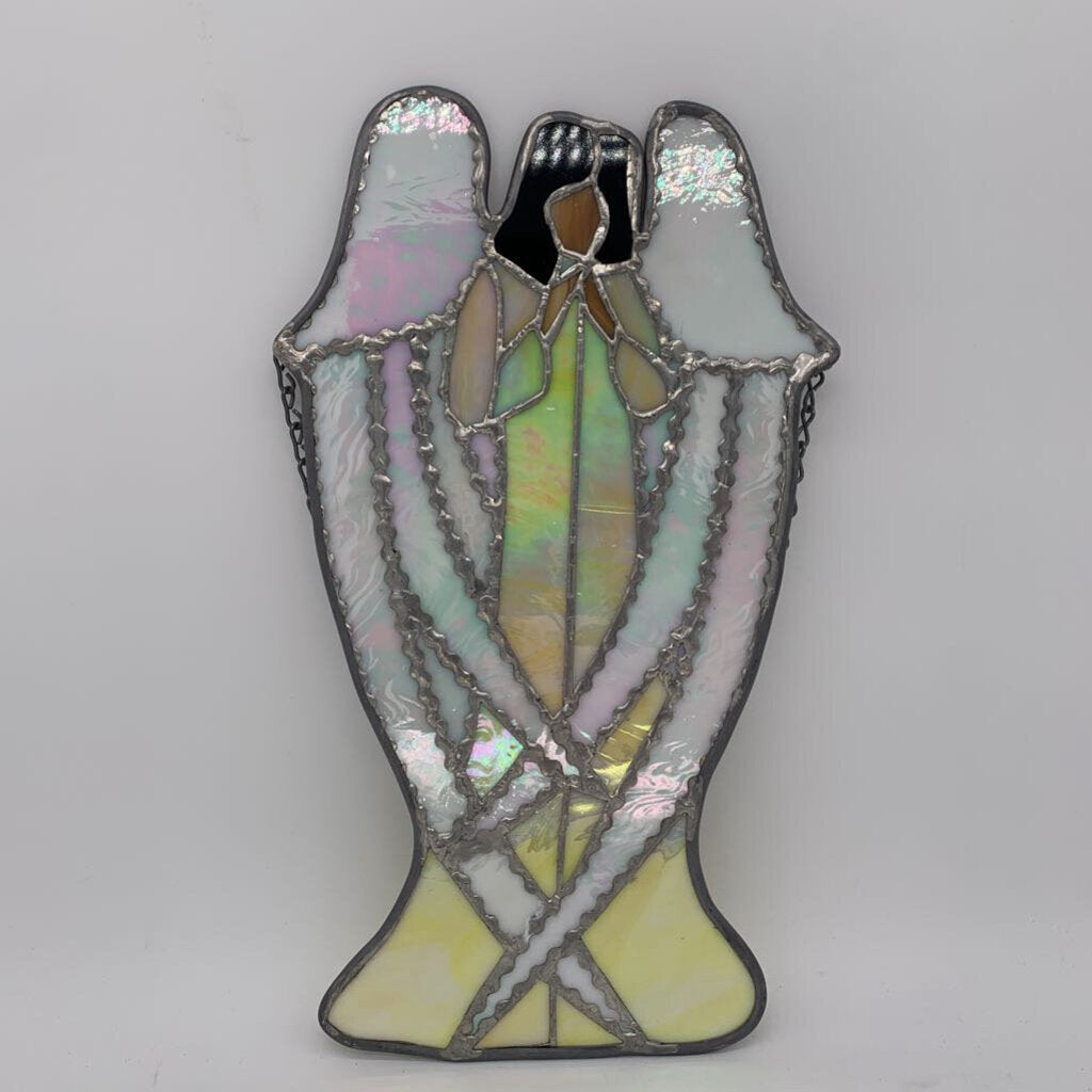 Stained Glass Praying Angel