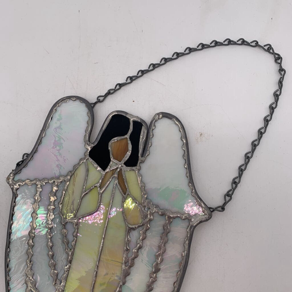 Stained Glass Praying Angel