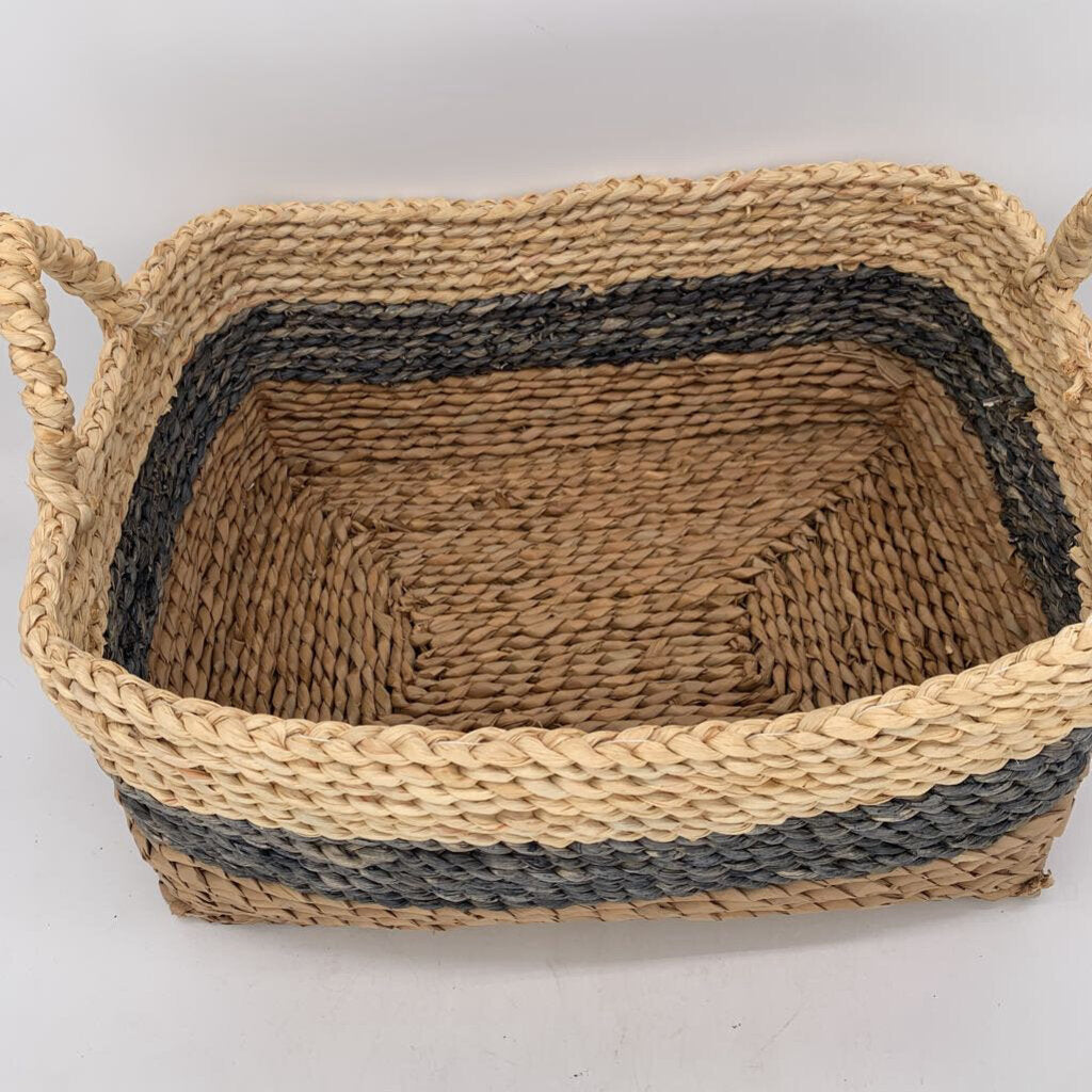 Striped Woven Basket