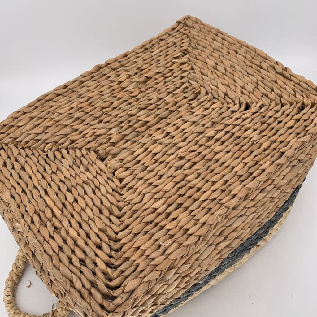 Striped Woven Basket