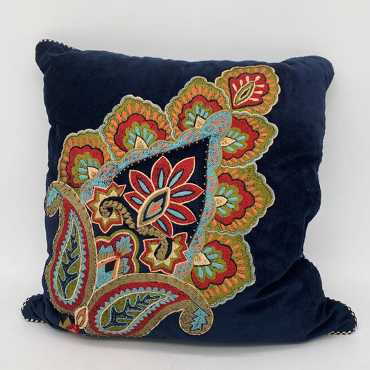 Mackenzie-Childs Embroidered Pillow