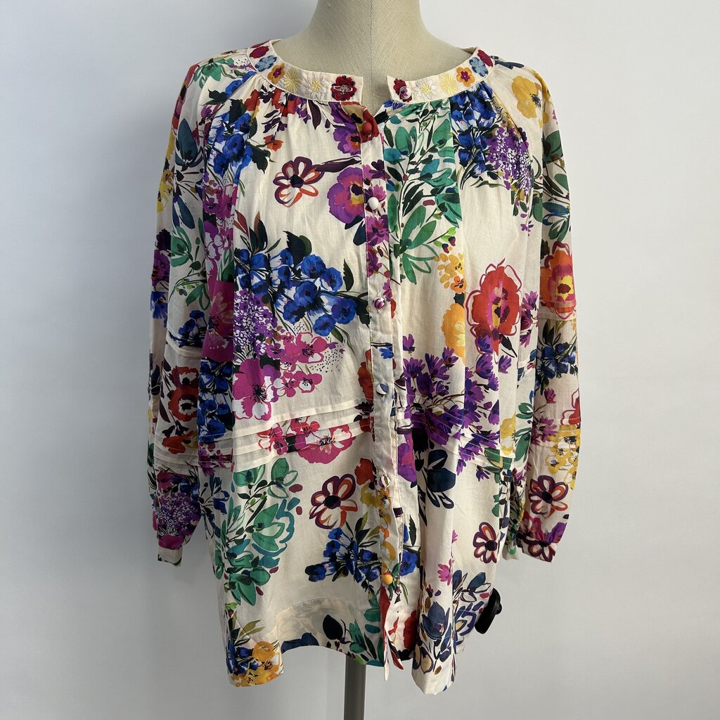 Johnny Was L/s Floral Shirt