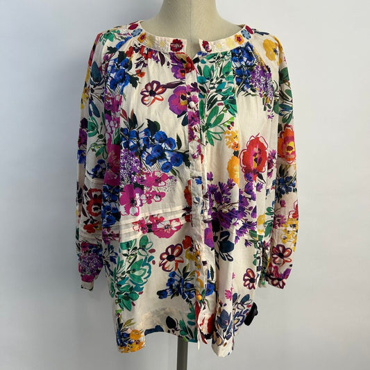 Johnny Was L/s Floral Shirt