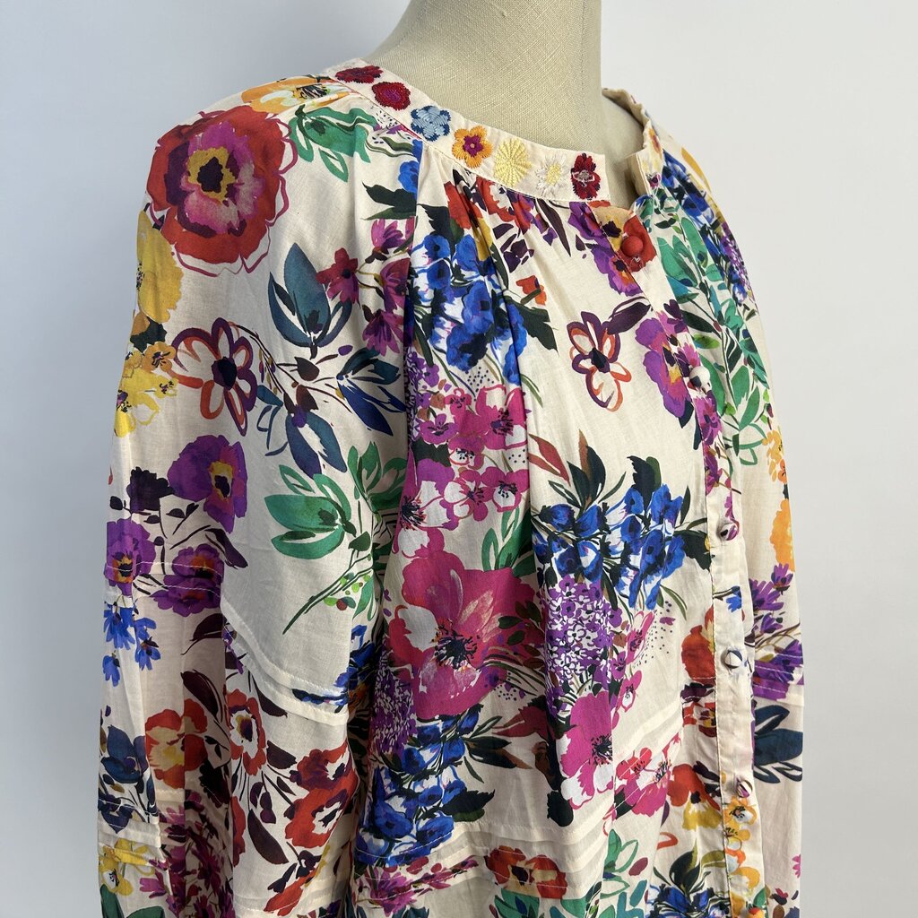 Johnny Was L/s Floral Shirt