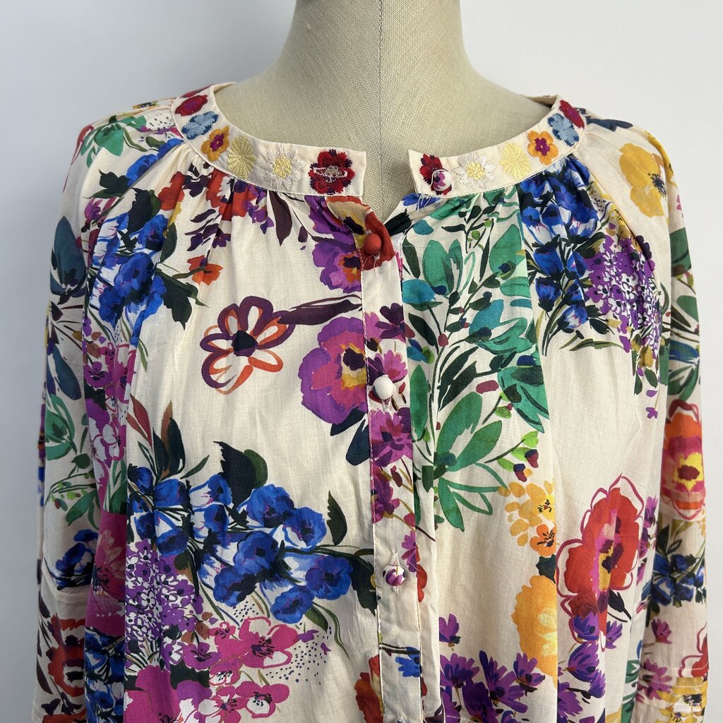 Johnny Was L/s Floral Shirt