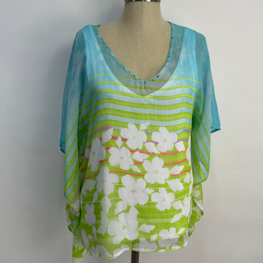 Hearts of Palm 2pc Floral Shirt