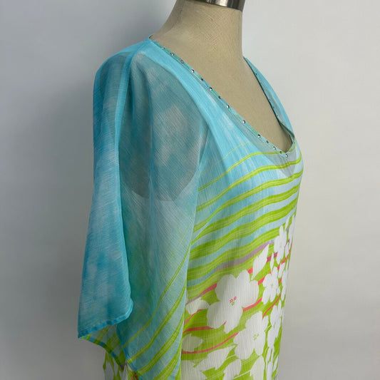Hearts of Palm 2pc Floral Shirt