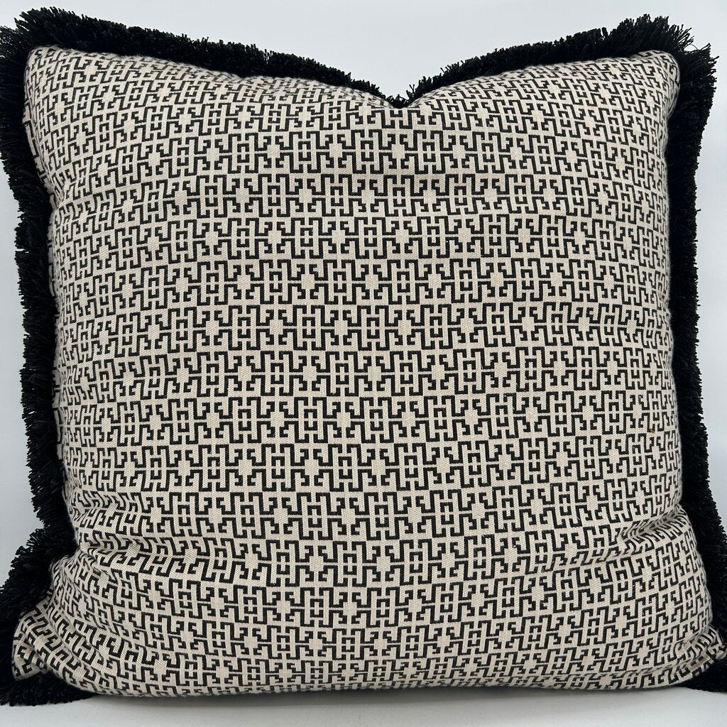 Waffle Weave Patterned Throw Pillow