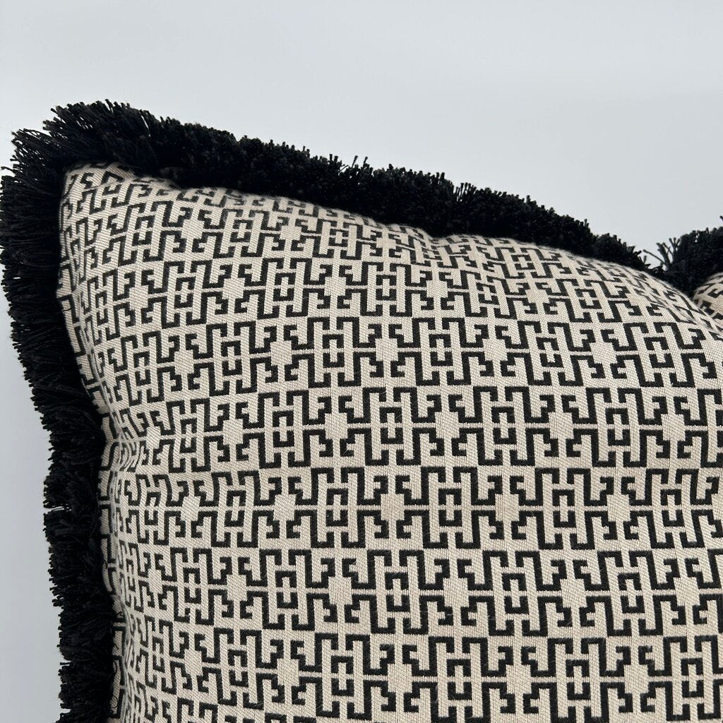 Waffle Weave Patterned Throw Pillow