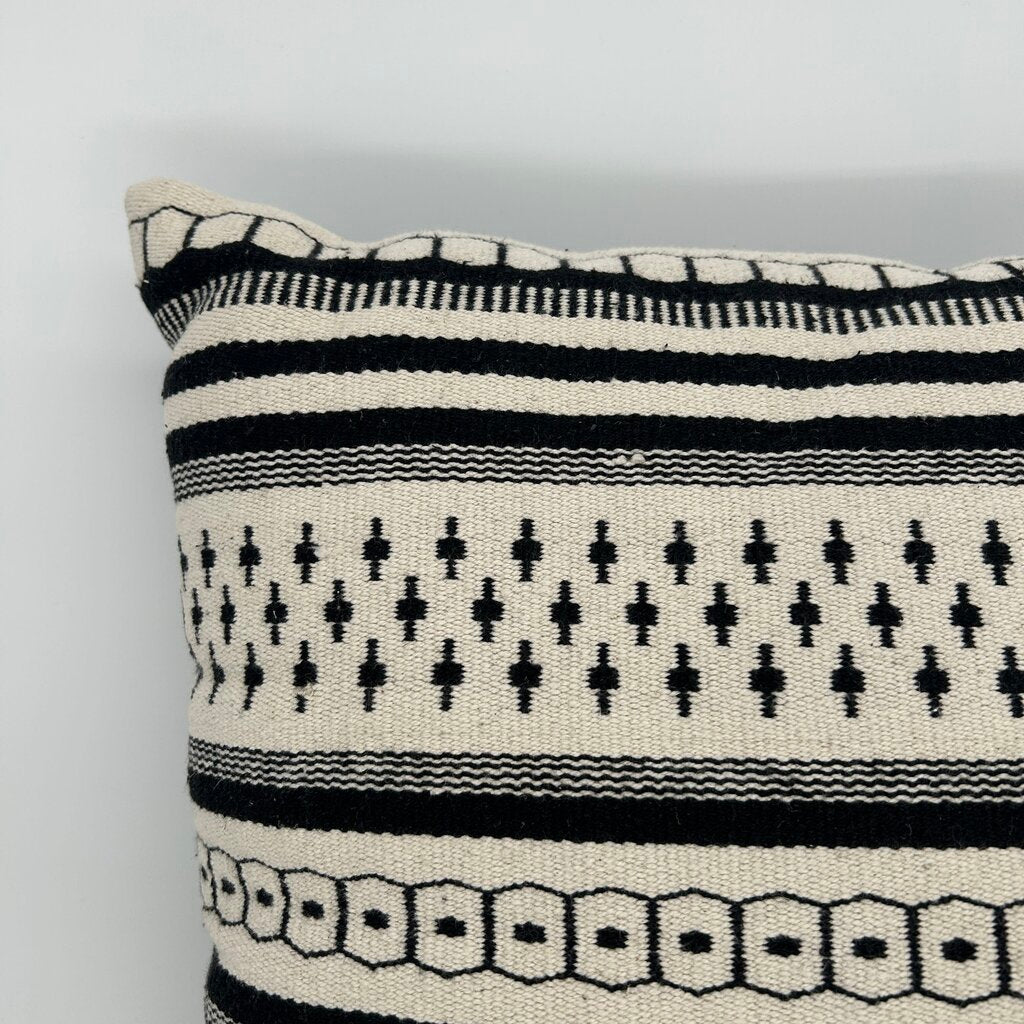 Western Style Woven Striped Pillow