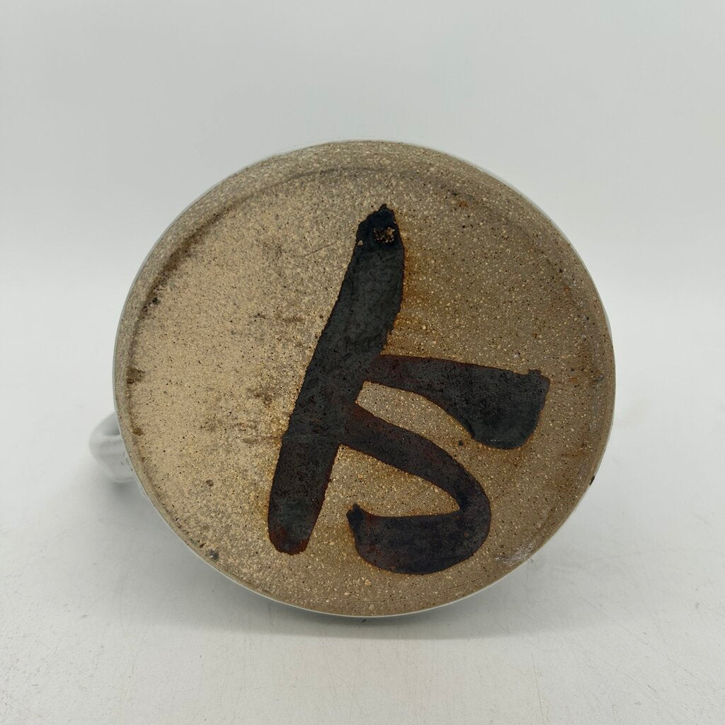 Stoneware Leaf Motif Pitcher