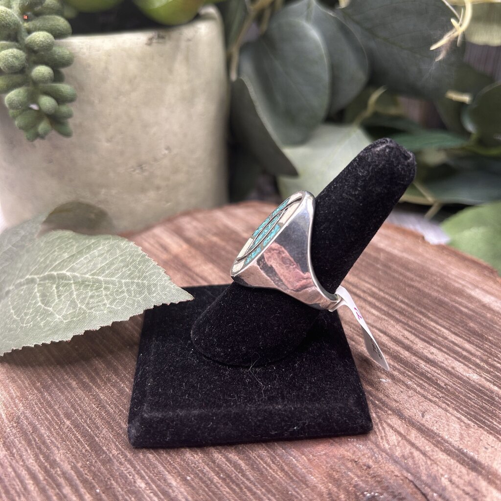 Turquoise & MOP Mosaic Ring