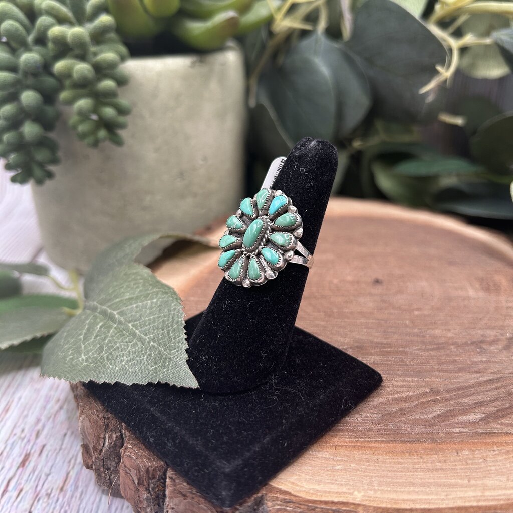 Turquoise Cluster Ring