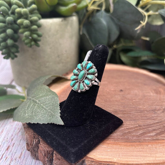 Turquoise Cluster Ring