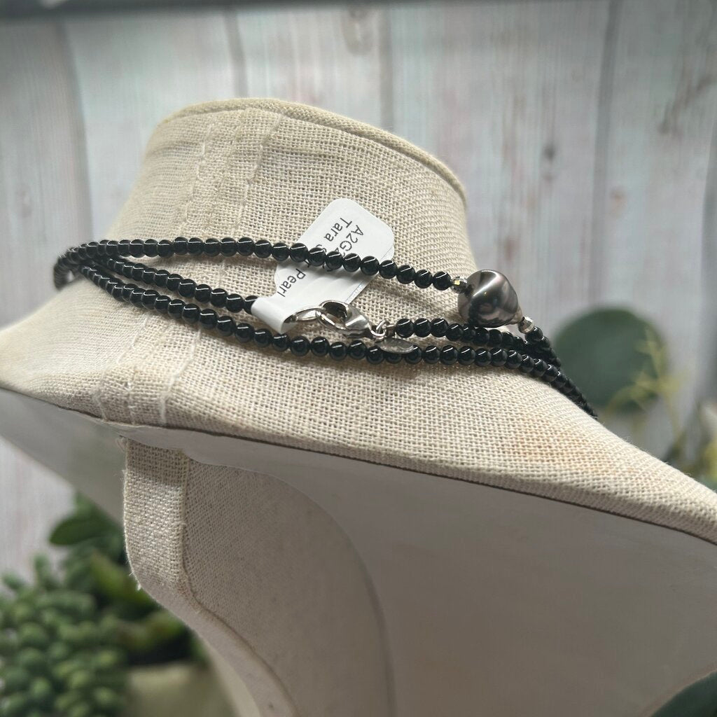 Tara Spinel and Pearl Necklace