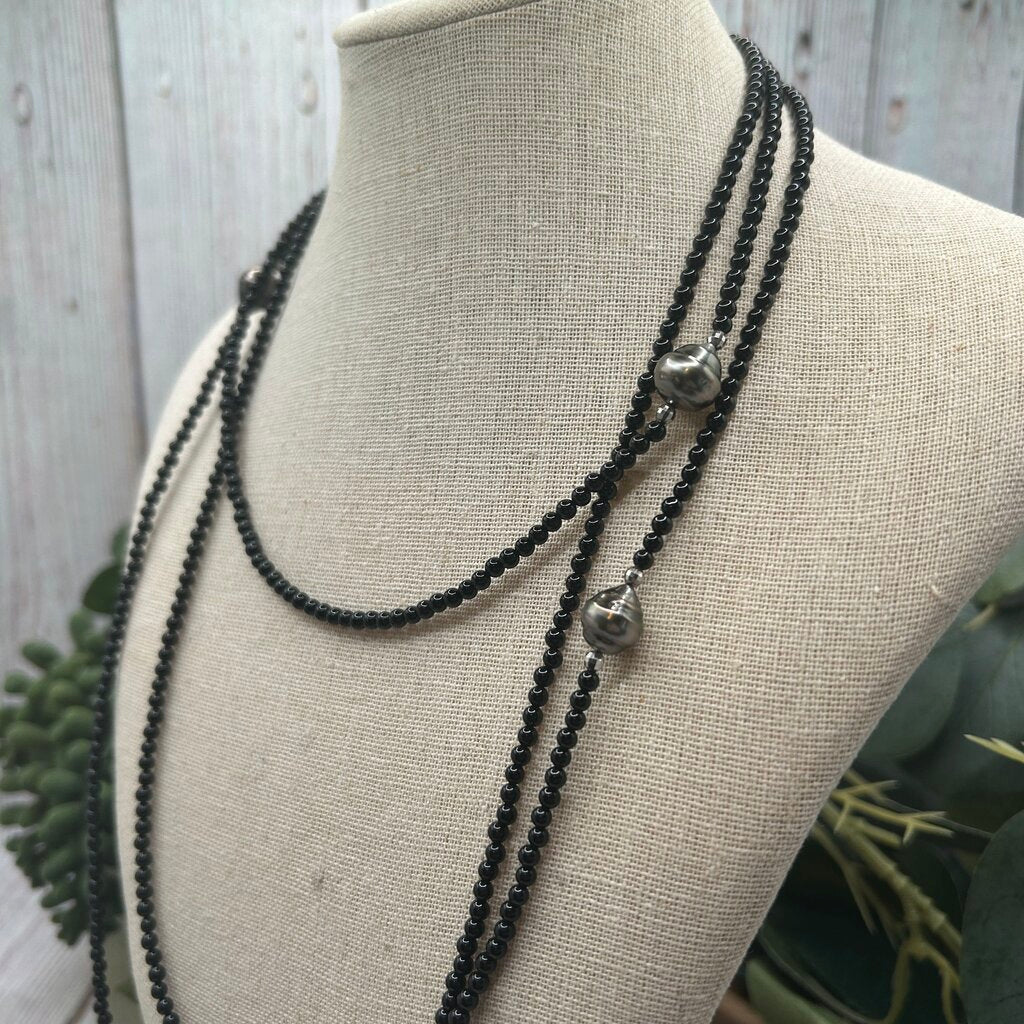 Tara Spinel and Pearl Necklace