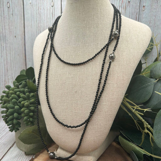 Tara Spinel and Pearl Necklace