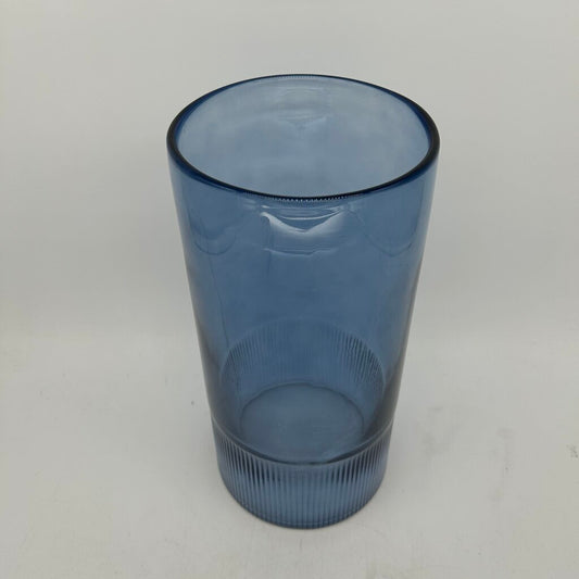 Glass Hurricane Vase w Ridged Base