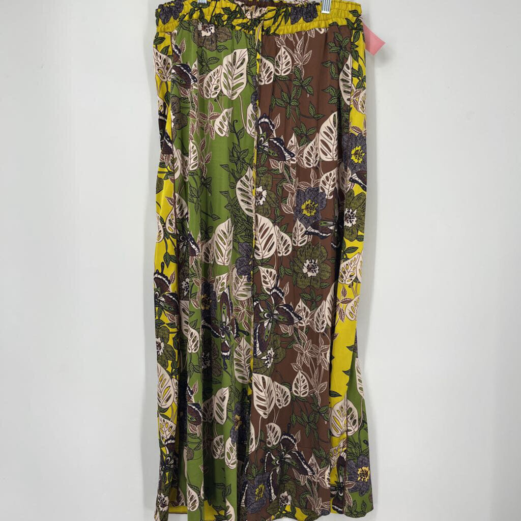 Johnny Was Silk Floral Pants