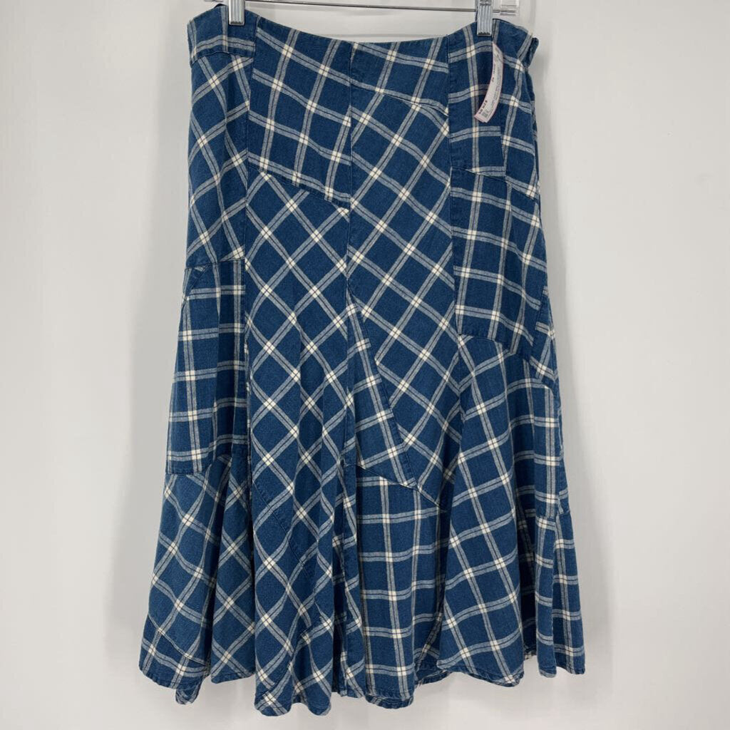 Lauren Jeans Plaid Linen Skirt