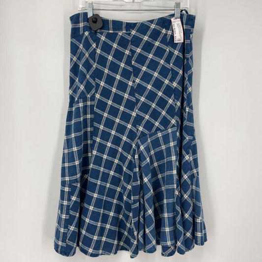 Lauren Jeans Plaid Linen Skirt