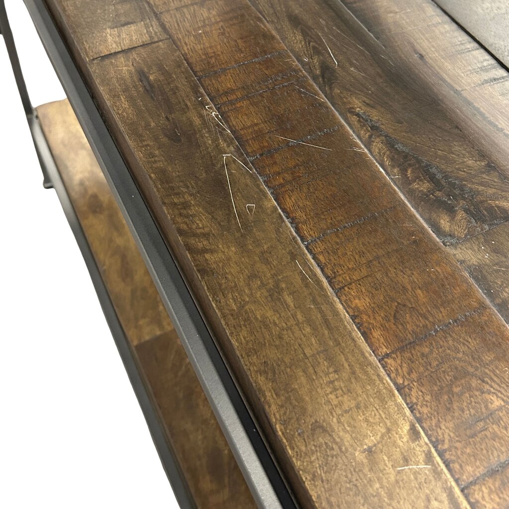 Metal & Wood Plank Shelves