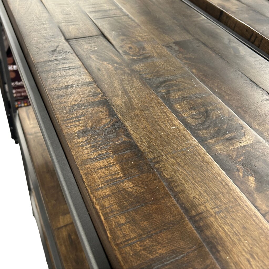 Metal & Wood Plank Shelves