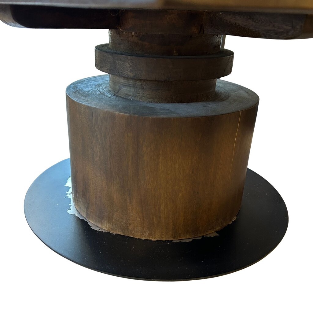 Modern Wood Pedestal Chair