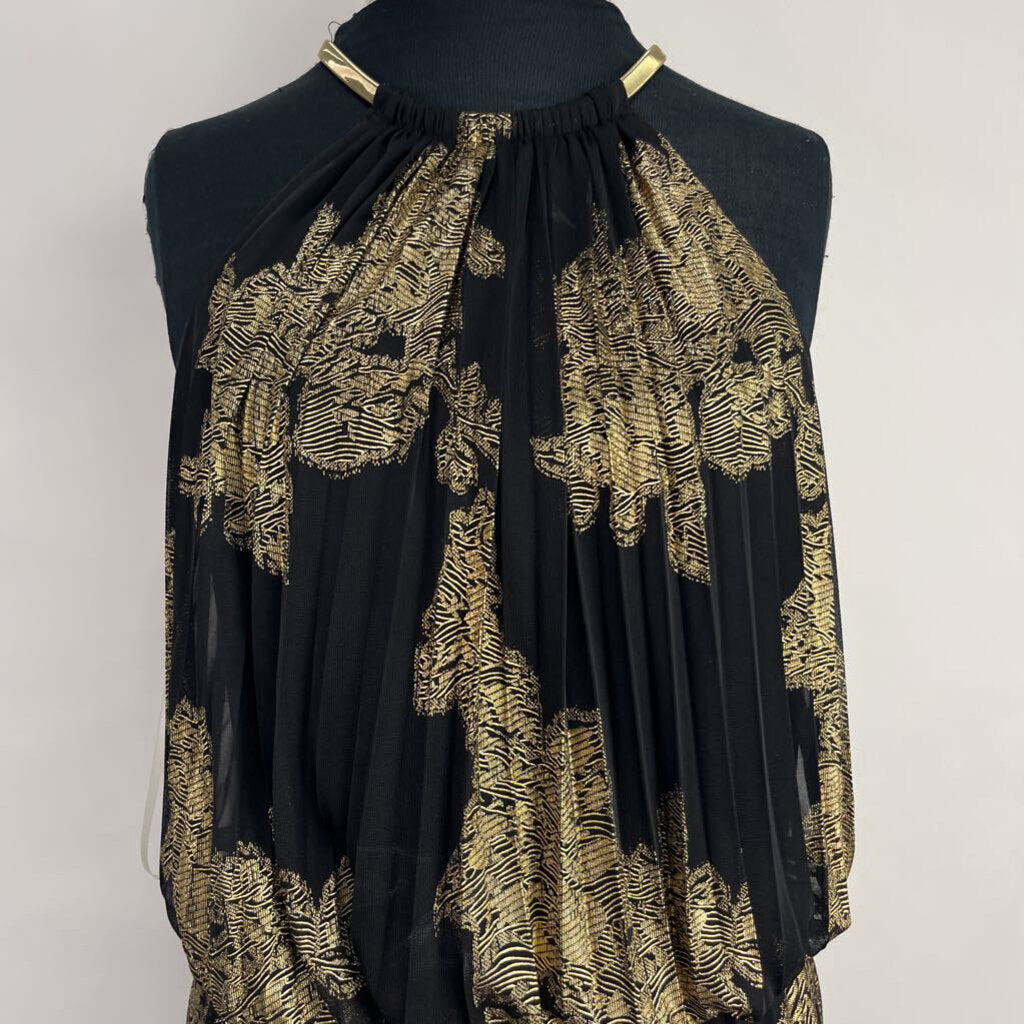 MSK Slvls Metallic Floral Dress