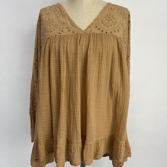 Scandal Italy L/s Eyelet Shirt
