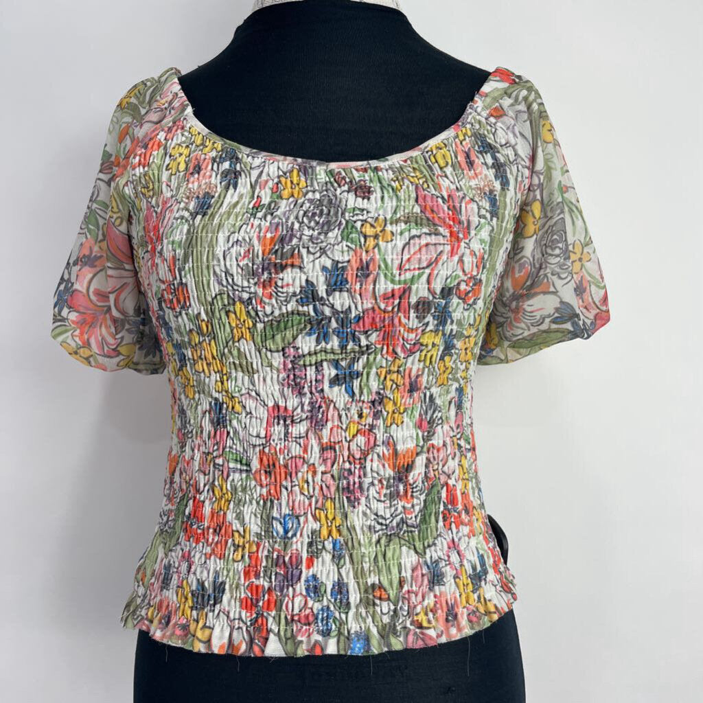 Anthropologie S/s Floral Shirt