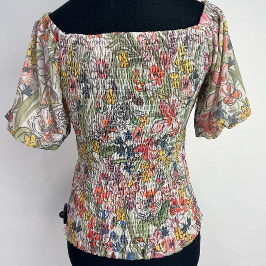 Anthropologie S/s Floral Shirt