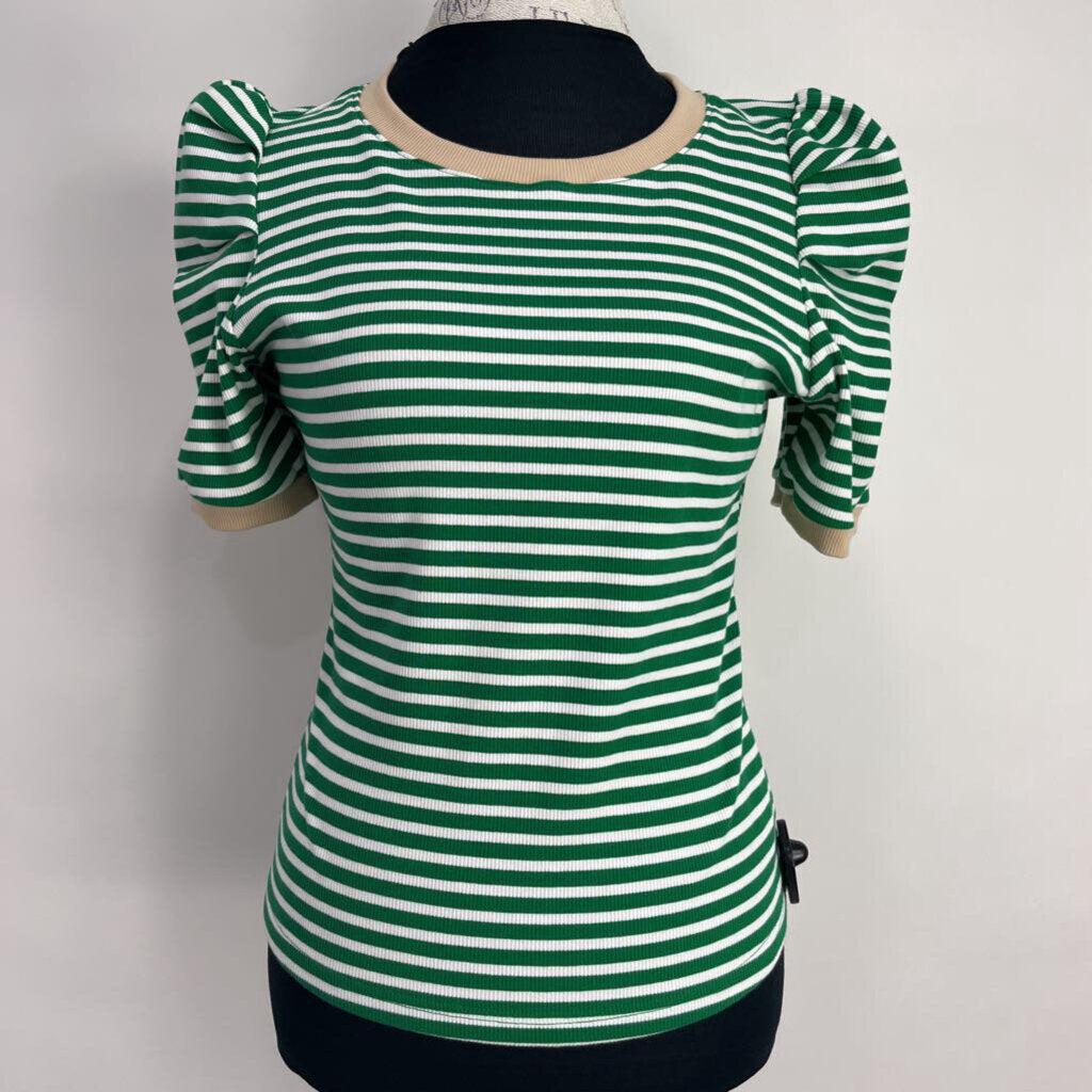 Maeve S/s Stripe Shirt