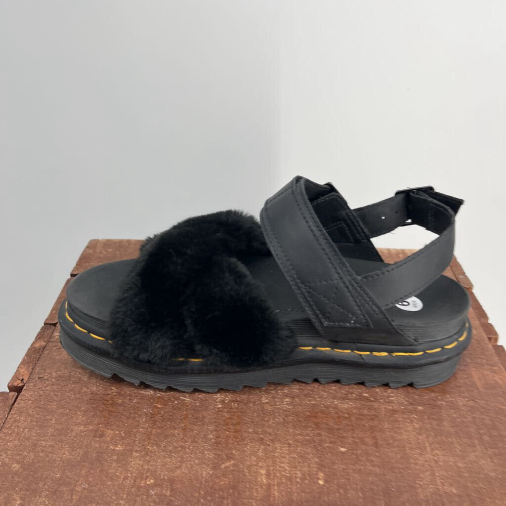 Dr Martins Faux Fur Sandal