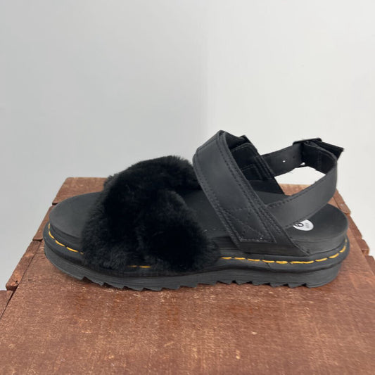 Dr Martins Faux Fur Sandal